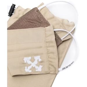 Off-White Arrow Face Mask With Bag